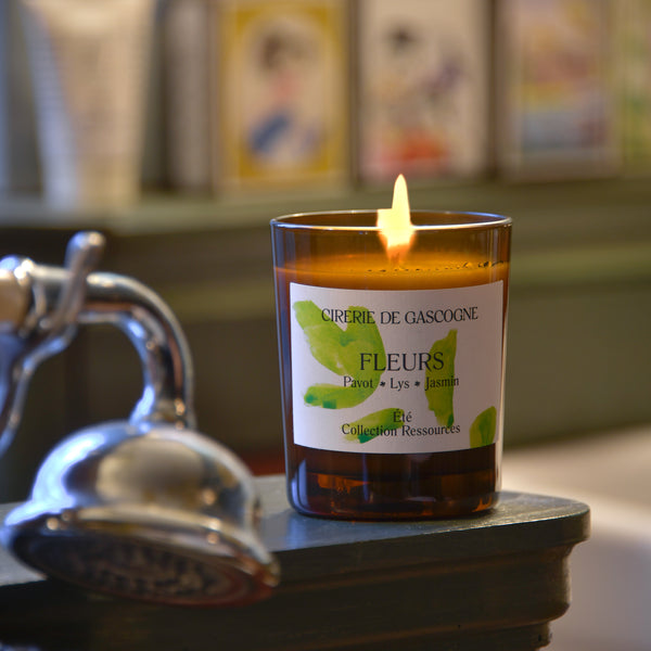 Bougie Fleurs -Pavot -Lys -Jasmin
