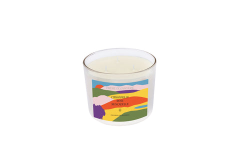 Bougie Terrasse 580 gr Citronnelle - Rose - Muscadelle