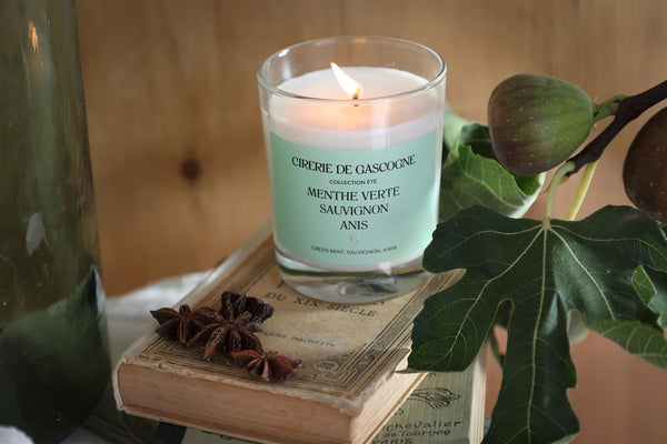Menthe verte-Sauvignon- Anis- Bougie 180 gr