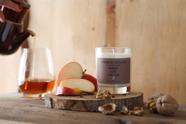 Pomme-Thé noir-Noix Bougie 180 gr