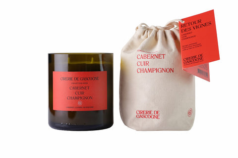 Cabernet-Cuir-Champignon- coulée dans un "cul" de bouteille