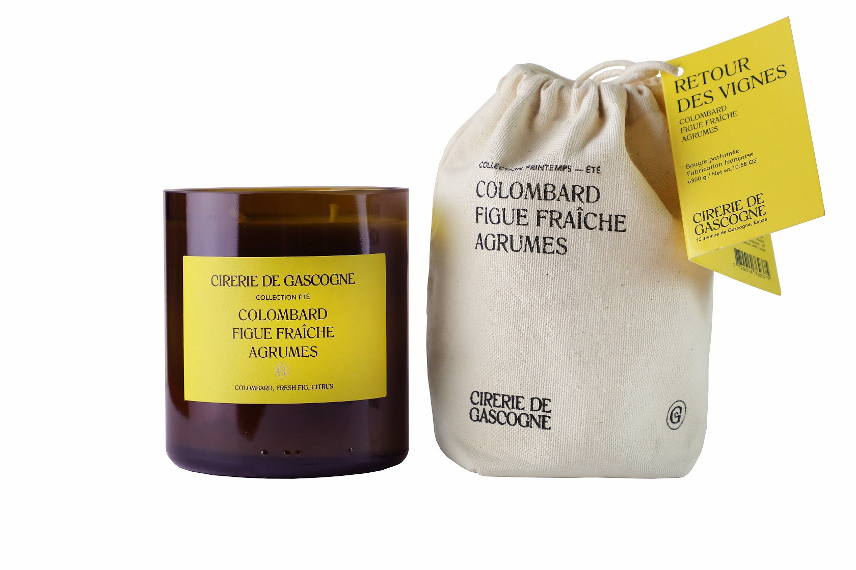 Colombard - Figue fraîche - Agrumes -2 mèches coulée dans un "cul" de bouteille