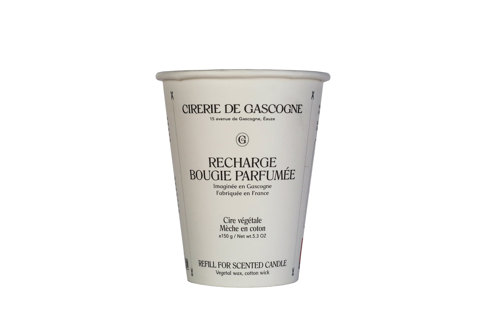 Recharge pour bougie Pêche de vigne -camomille -fleur d'oranger